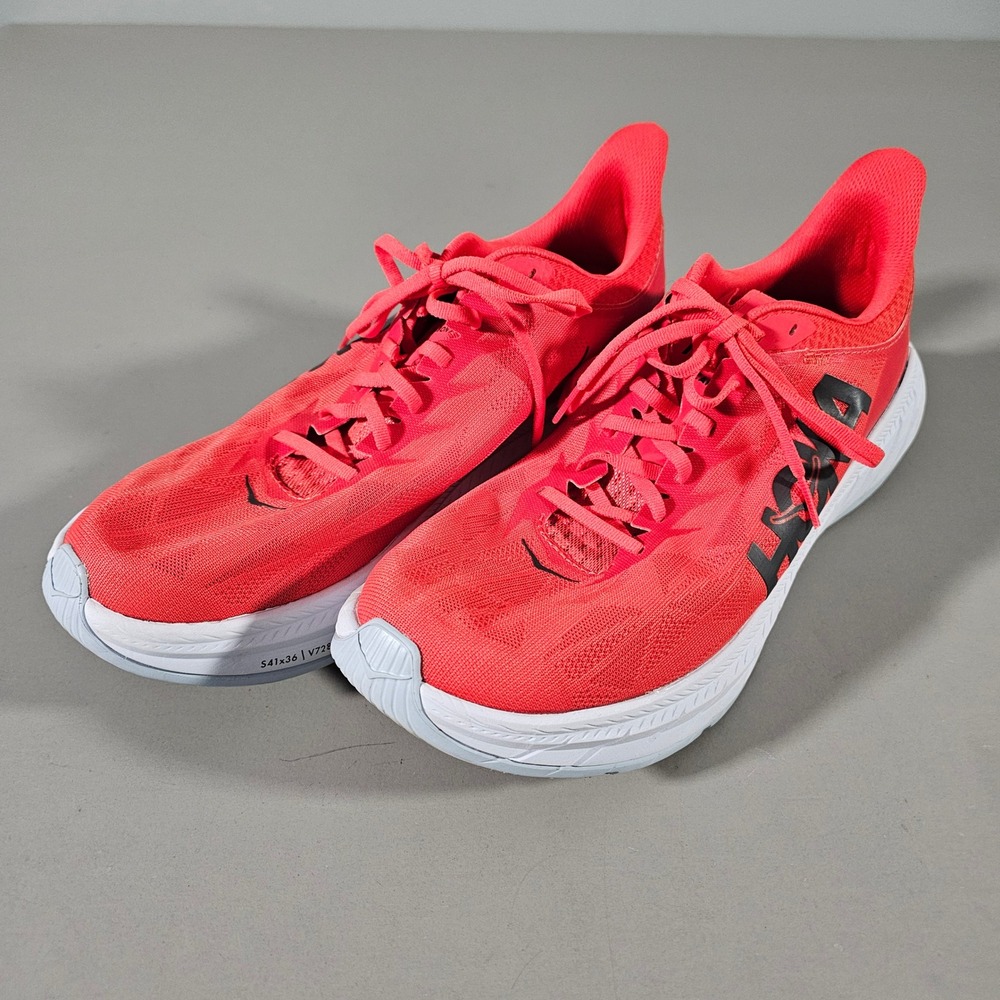 Hoka One One Carbon X 2 Mens 12 Red Running Shoes 1113526 FWT Carbon Fiber Plate